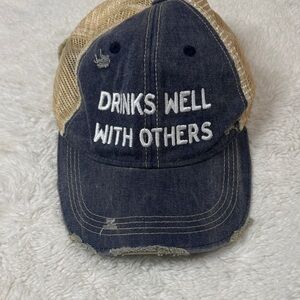 Retro Brand Authentics Navy and Tan Hat